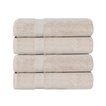 Cotton Highly Absorbent Eco-Friendly Quick Dry 4 Piece Bath Towel Set - Bath Towel by Superior