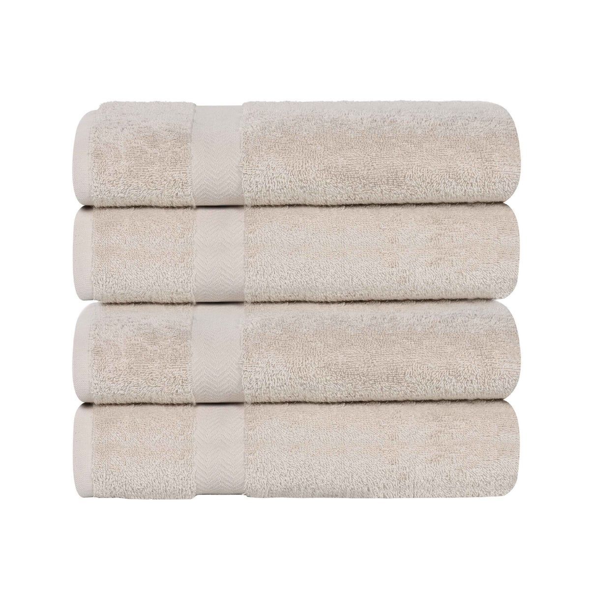 Cotton Highly Absorbent Eco-Friendly Quick Dry 4 Piece Bath Towel Set