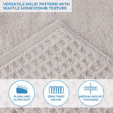 Napa Zero Twist Cotton Solid Waffle Honeycomb Hand Towel Set of 6 - Towel Set by Superior