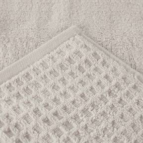 Napa Zero Twist Cotton Solid Waffle Honeycomb Bath Towel Set of 3