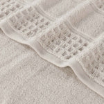 Napa Zero Twist Cotton Solid Waffle Face Towel Washcloth Set of 12 - Towel Set by Superior