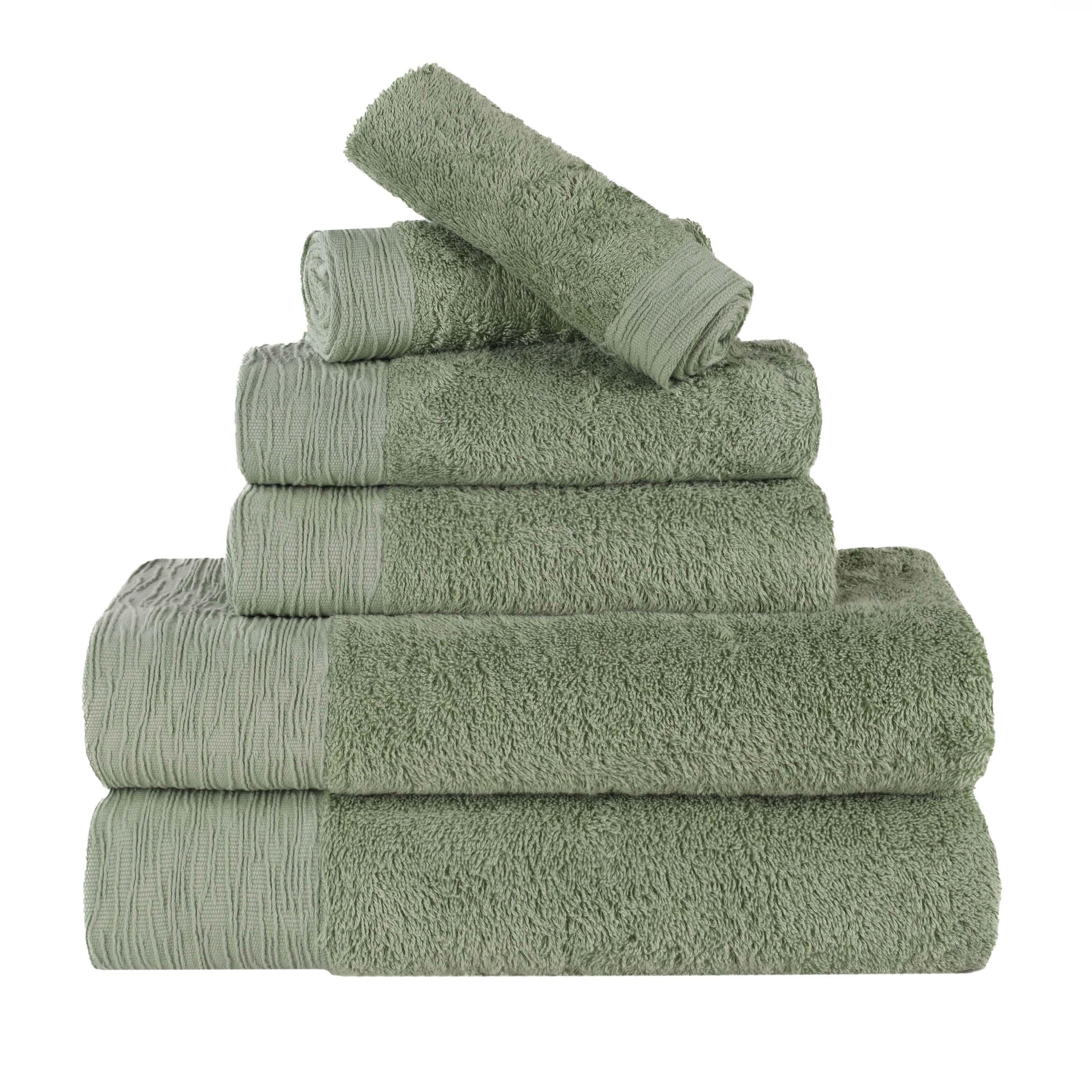 Rayon from Bamboo Eco-Friendly Fluffy Soft Solid 6 Piece Towel Set - Towel Set by Superior