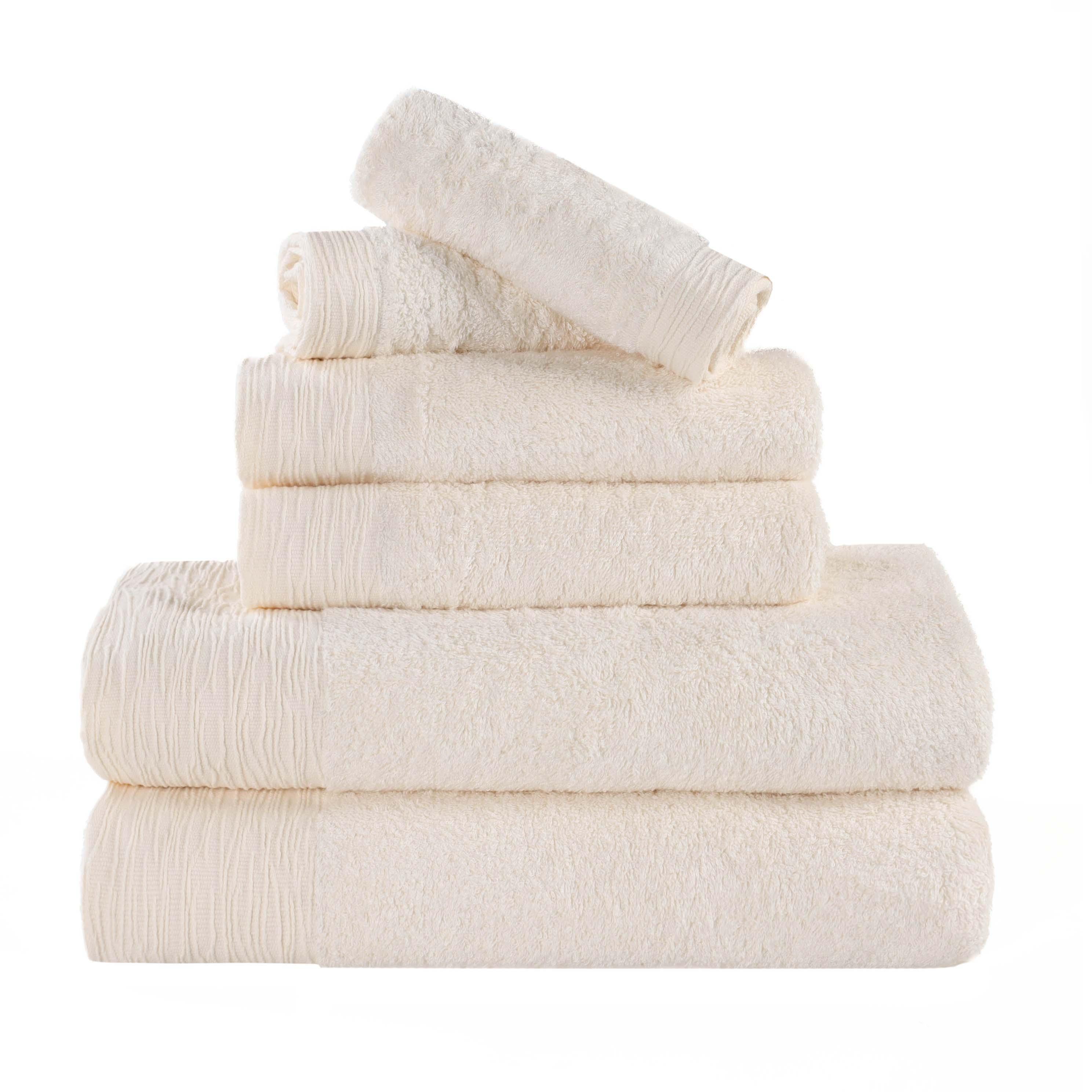 Rayon from Bamboo Eco-Friendly Fluffy Soft Solid 6 Piece Towel Set - Towel Set by Superior