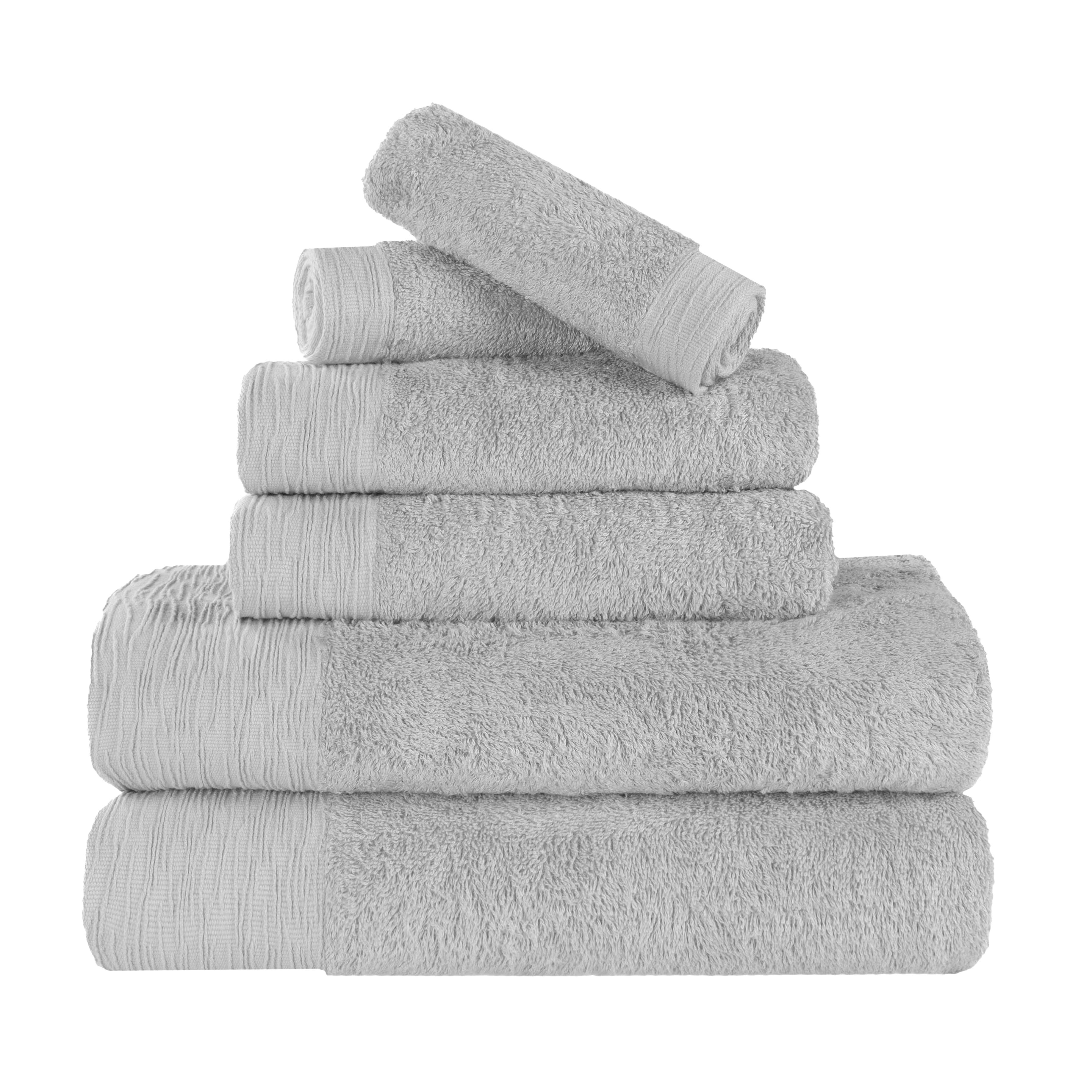 Rayon from Bamboo Eco-Friendly Fluffy Soft Solid 6 Piece Towel Set - Towel Set by Superior