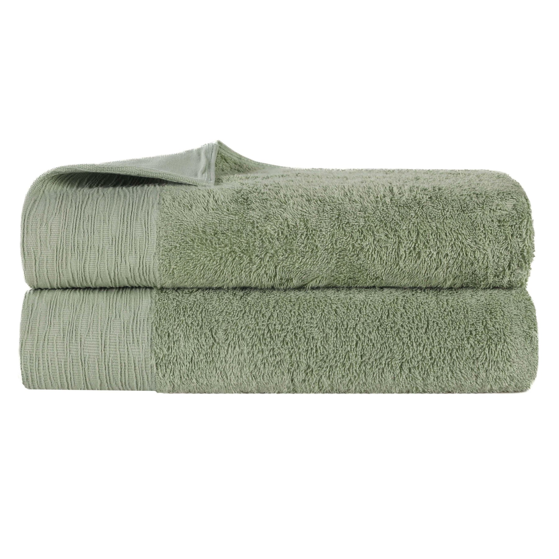 Rayon from Bamboo Eco-Friendly Fluffy Soft Solid Bath Sheet Set of 2 - Bath Sheet by Superior - Superior 