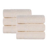 Rayon from Bamboo Eco-Friendly Fluffy Solid Hand Towel Set of 6 - Hand Towel by Superior - Superior 