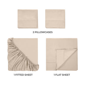 Egyptian Cotton 300 Thread Count Solid Deep Pocket Sheet Set - Sheet Set by Superior - Superior 