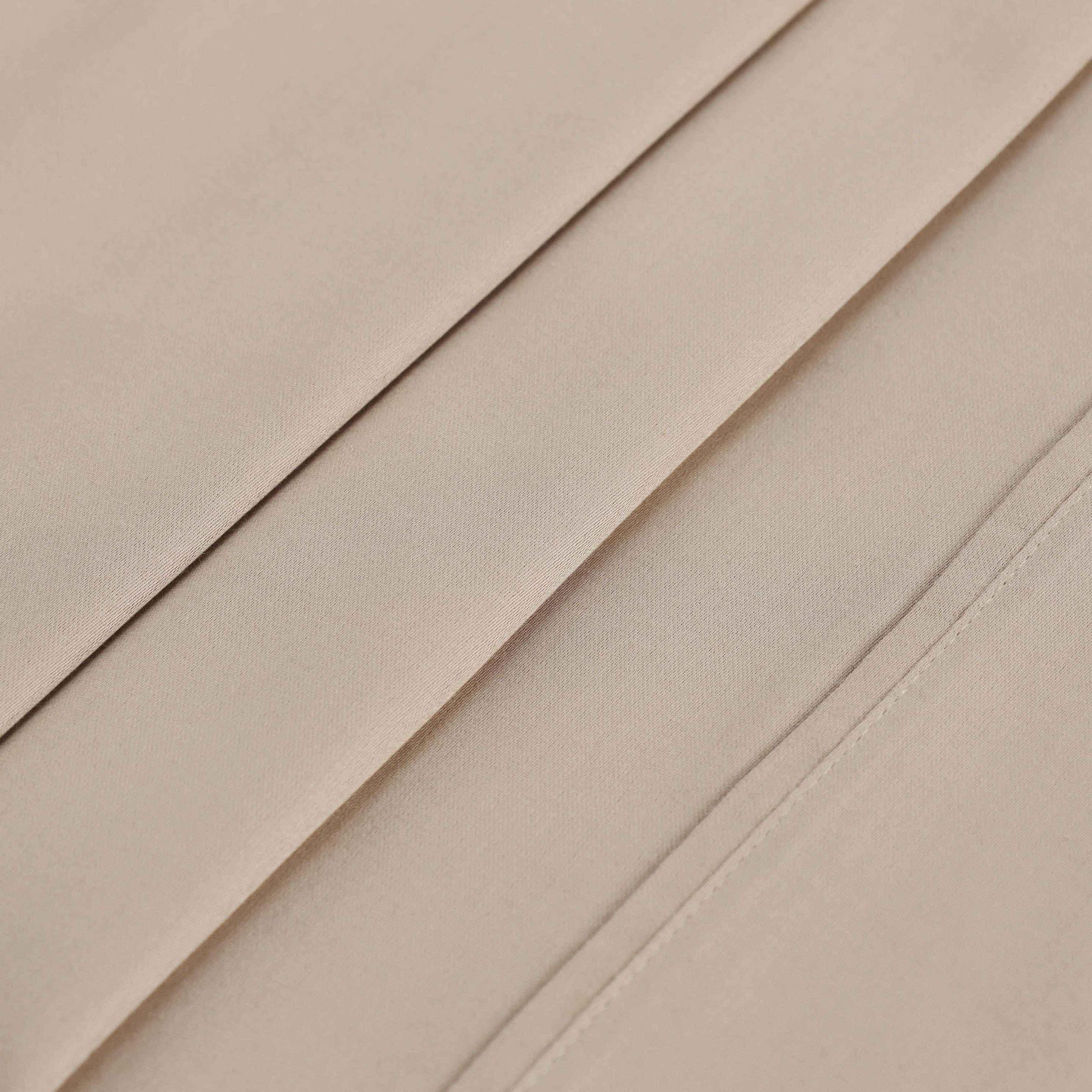 Egyptian Cotton 400 Thread Count Solid Deep Pocket Bed Sheet Set - Tan