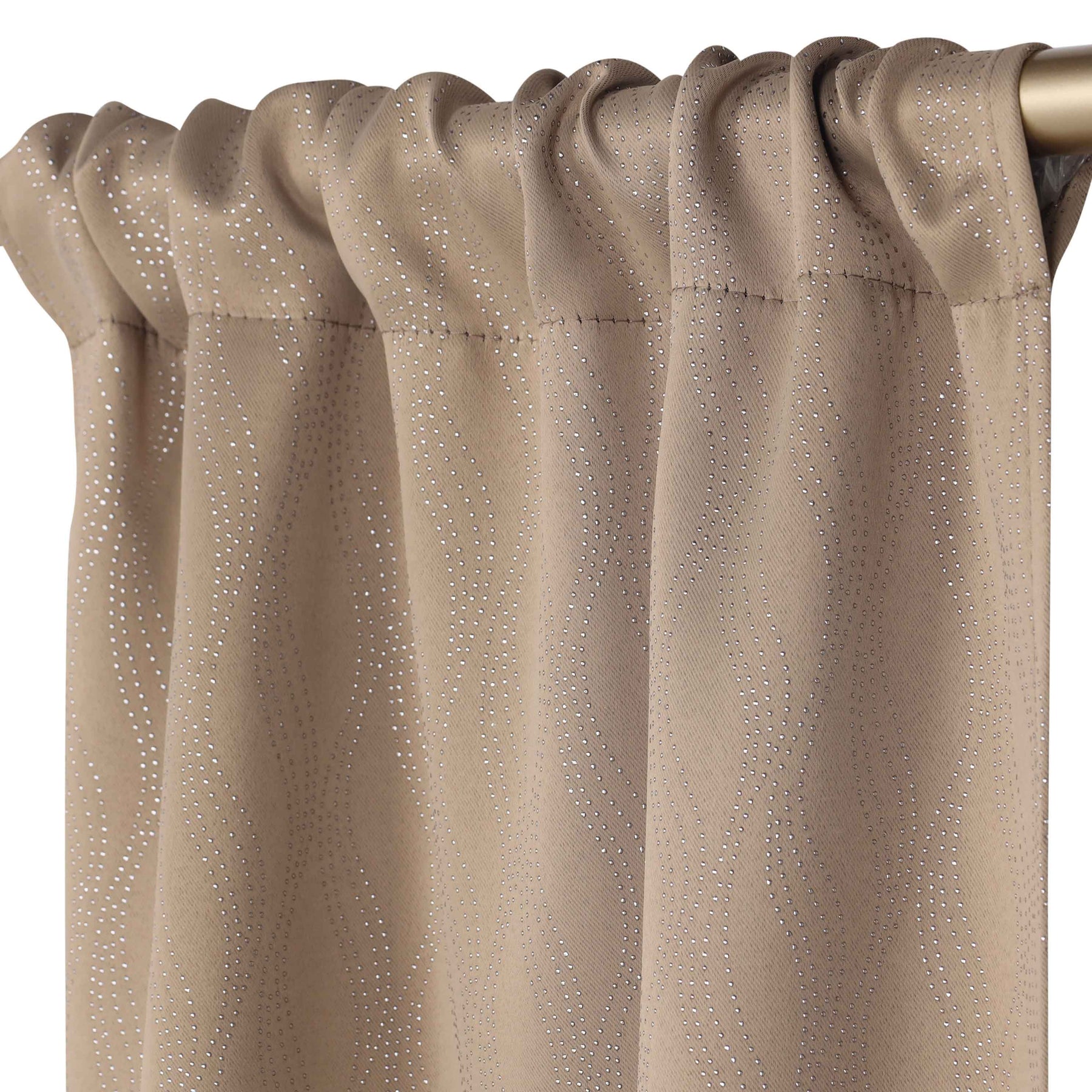 Zuri Textured Waves Room Darkening Blackout Curtains, Set of 2