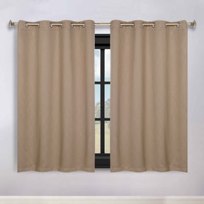 Zuri Textured Waves Room Darkening Blackout Curtains, Set of 2