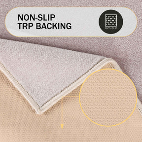 Troy Solid Non-Slip Machine Washable Bath Rug Set - Bath Mats by Superior - Superior 