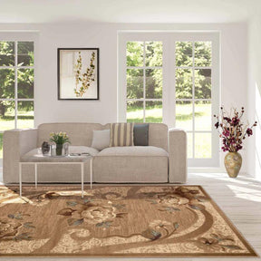 Rinceau Traditional Oversized Floral Border Indoor Area Rug or Runner - Rugs by Superior - Superior 