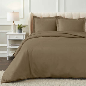 1200 Thread Count Egyptian Solid Cotton Duvet Cover Set