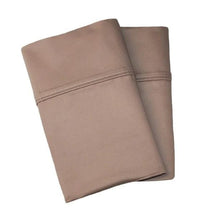 1000 Thread Count Cotton Blend Solid Pillowcase Set - Taupe