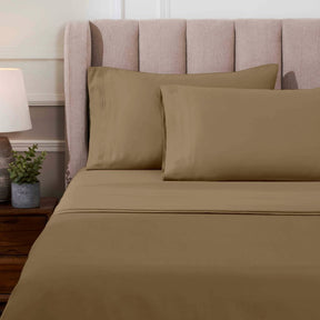 Egyptian Cotton 1000 Thread Count Solid Sheet Set Olympic Queen