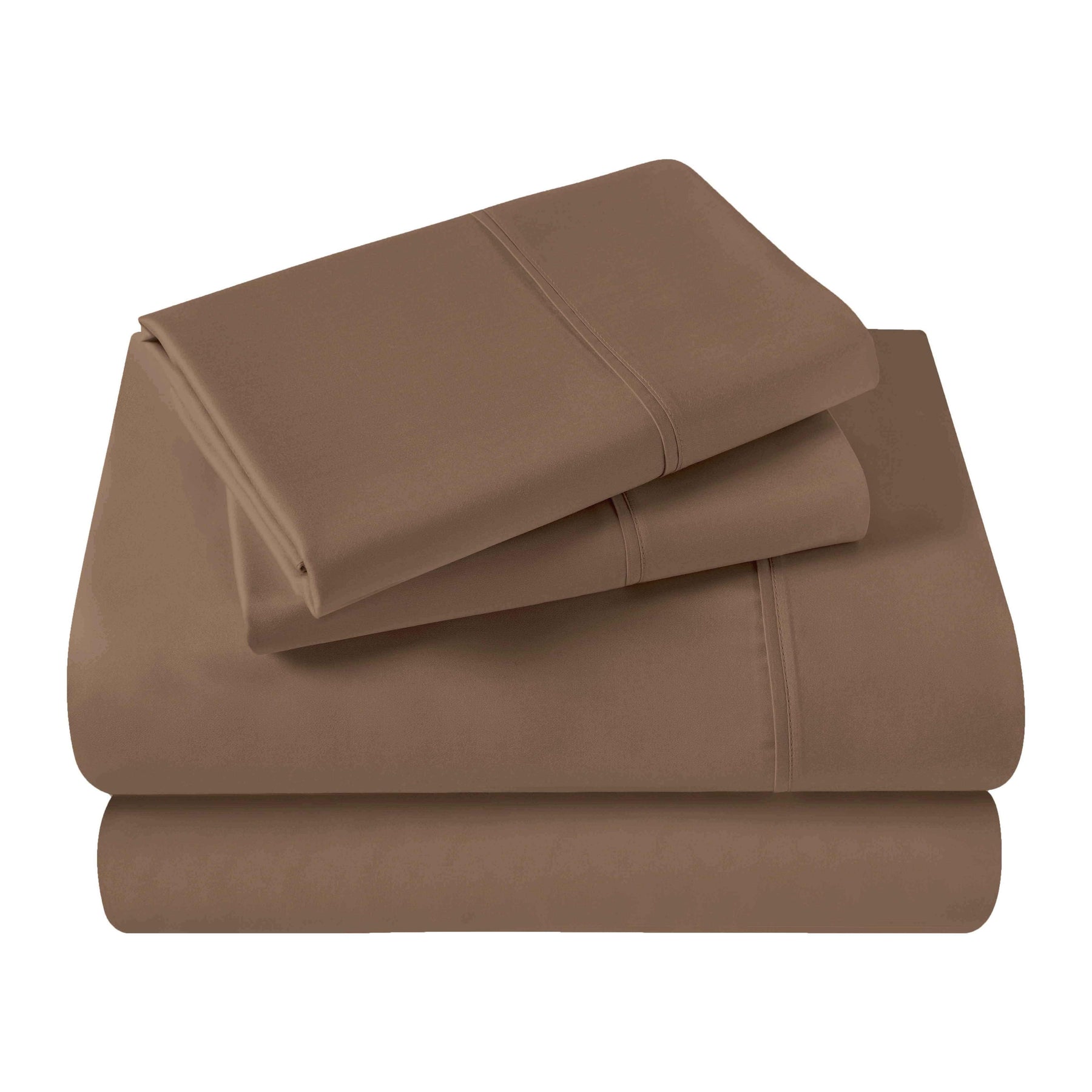 Egyptian Cotton 400 Thread Count Solid Deep Pocket Bed Sheet Set - Taupe