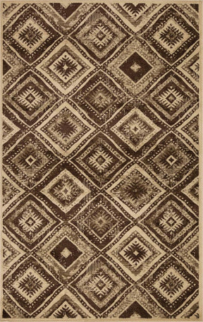 Losange Farmhouse Southwestern Diamonds Indoor Area Rug or Runner - Rugs by Superior - Superior 