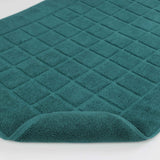 Nora Cotton Solid Absorbent Thick Checkered Washable Bath Mat Set of 2 - Bath Mats by Superior