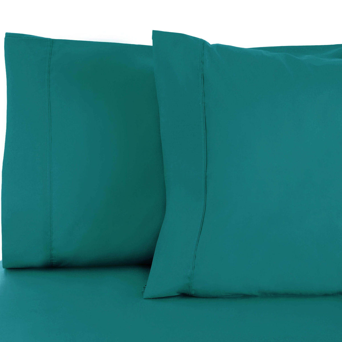 Cotton Blend 800 Thread Count Solid Pillowcase Set of 2 - Teal