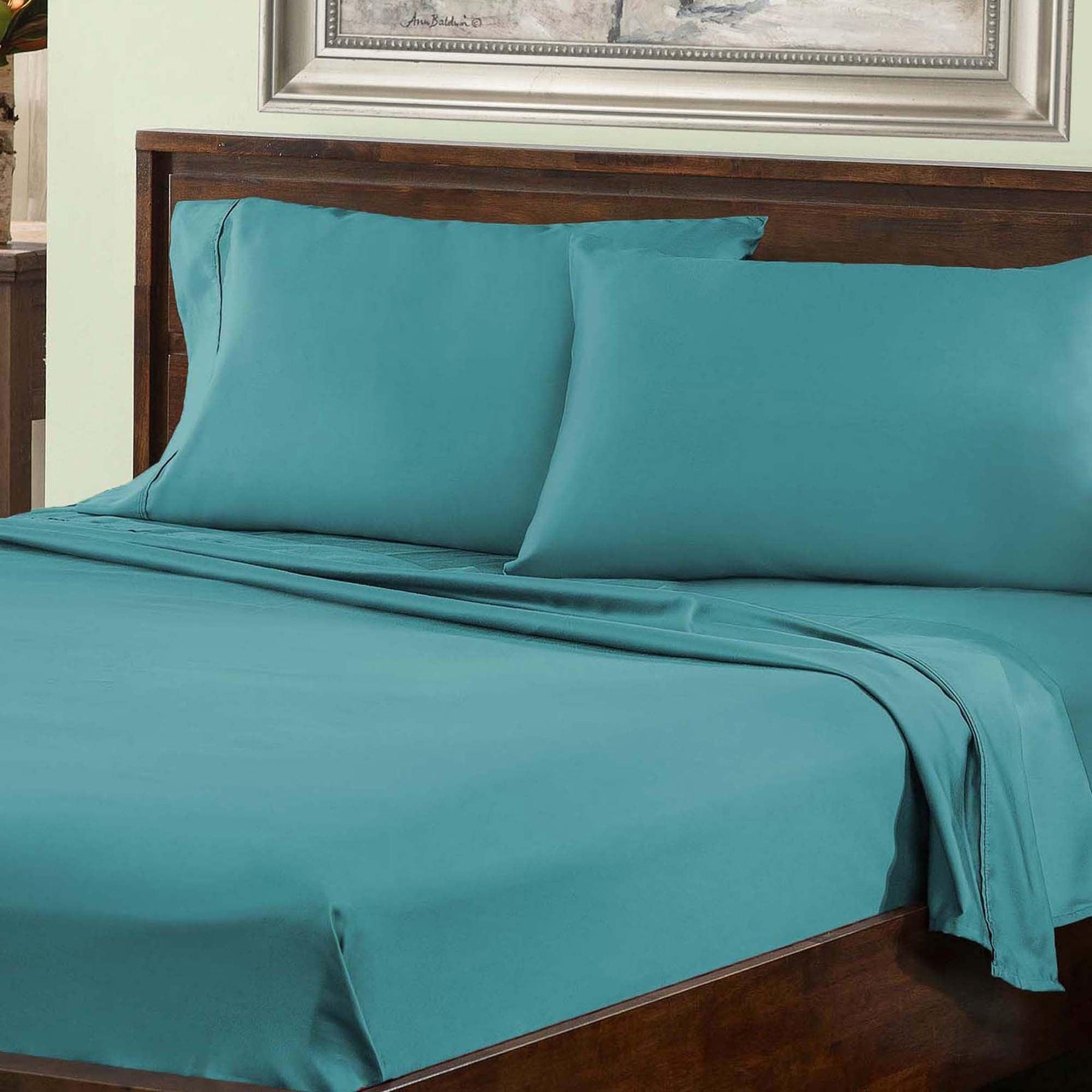 Cotton Blend 800 Thread Count Solid Deep Pocket Bed Sheet Set - Sheet Set by Superior - Superior 