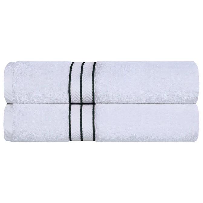 Ultra Plush Turkish Cotton Absorbent Solid 2 Piece Bath Sheet Set - Bath Sheet by Superior - Superior 