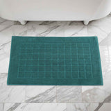 Nora Cotton Solid Absorbent Thick Checkered Washable Bath Mat Set of 2 - Bath Mats by Superior