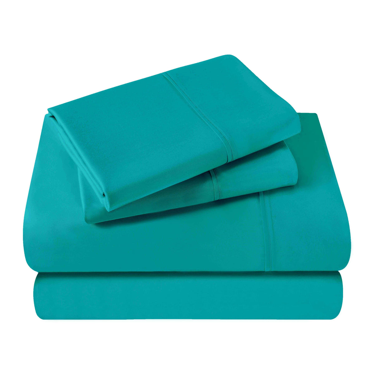 Egyptian Cotton 400 Thread Count Solid Deep Pocket Bed Sheet Set - Teal