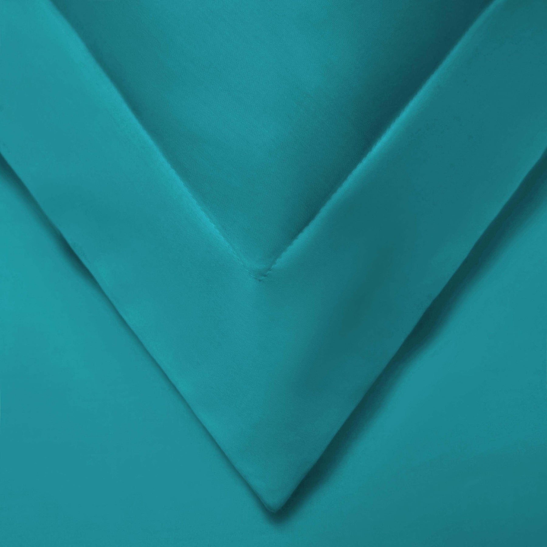 Cotton Blend 800 Thread Count Solid Duvet Cover Set - Teal