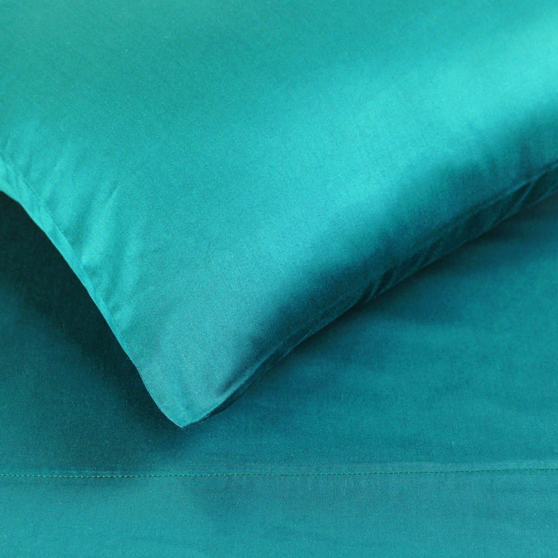 Egyptian Cotton 300 Thread Count Solid Deep Pocket Sheet Set - Teal