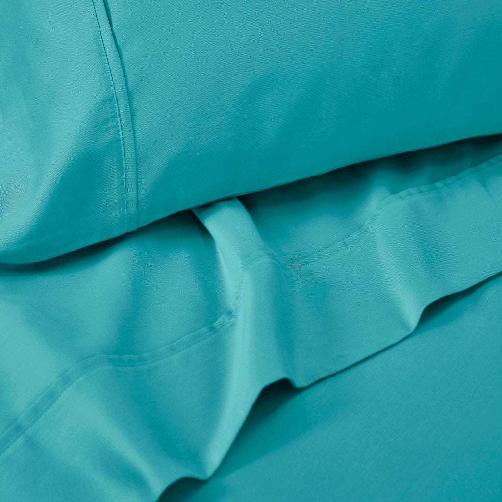 Cotton Blend Solid Deep Pocket Bed Sheet Set