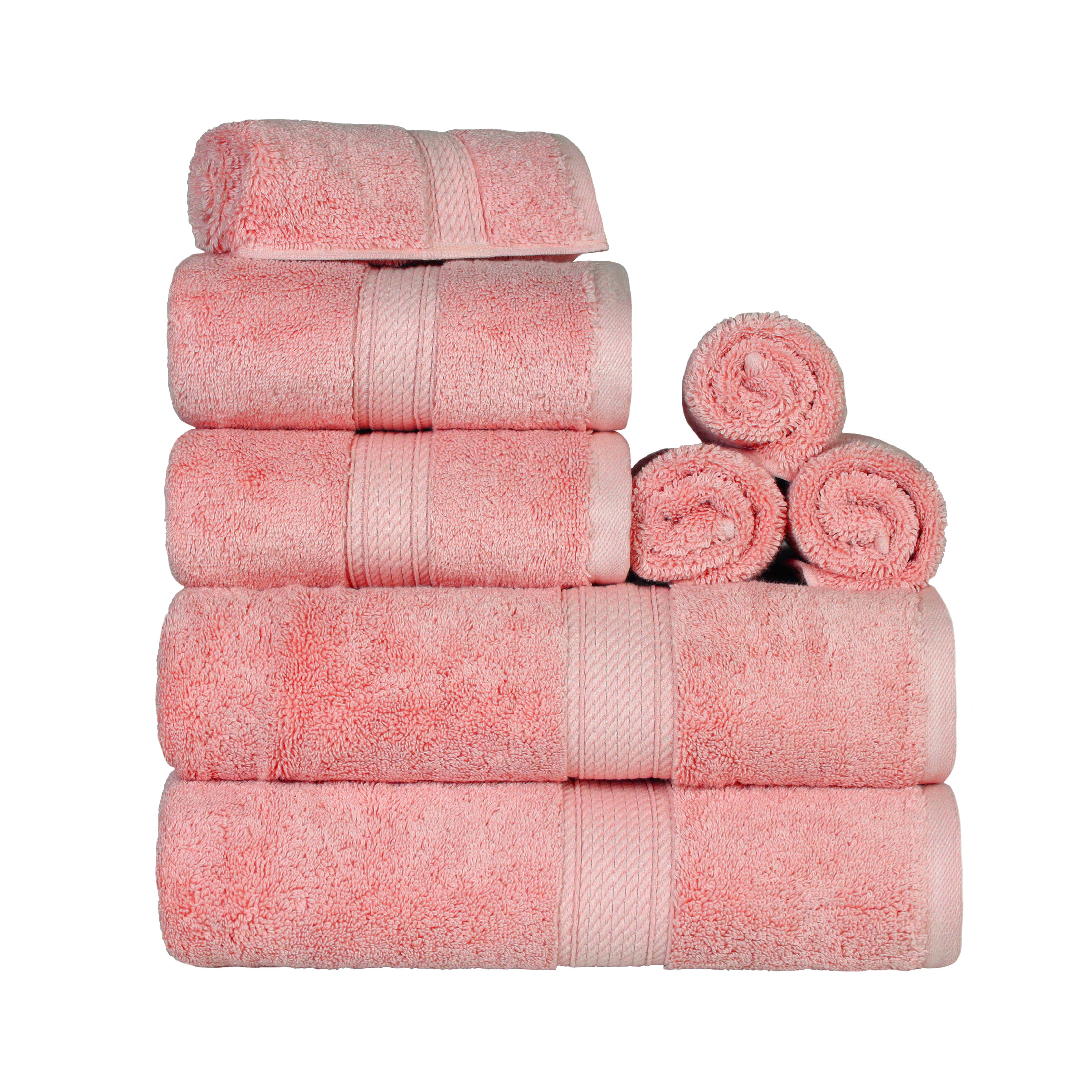 Madison Egyptian Cotton Pile Plush Heavyweight 8 Piece Towel Set - Towel Set by Superior