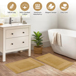 100% Cotton Absorbent Greek Key Border Solid 2 Piece Bath Mat Set - Bath Mats by Superior