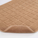 Nora Cotton Solid Absorbent Thick Checkered Washable Bath Mat Set of 2 - Bath Mats by Superior