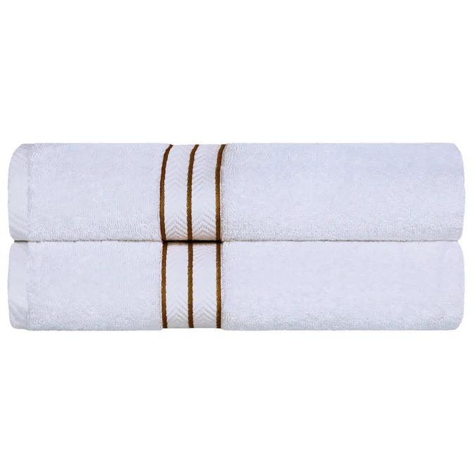 Ultra Plush Turkish Cotton Absorbent Solid 2 Piece Bath Sheet Set - Bath Sheet by Superior - Superior 