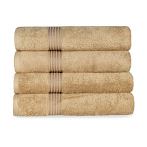 Heritage Egyptian Cotton Plush Absorbent Luxury Bath Towel Set of 4