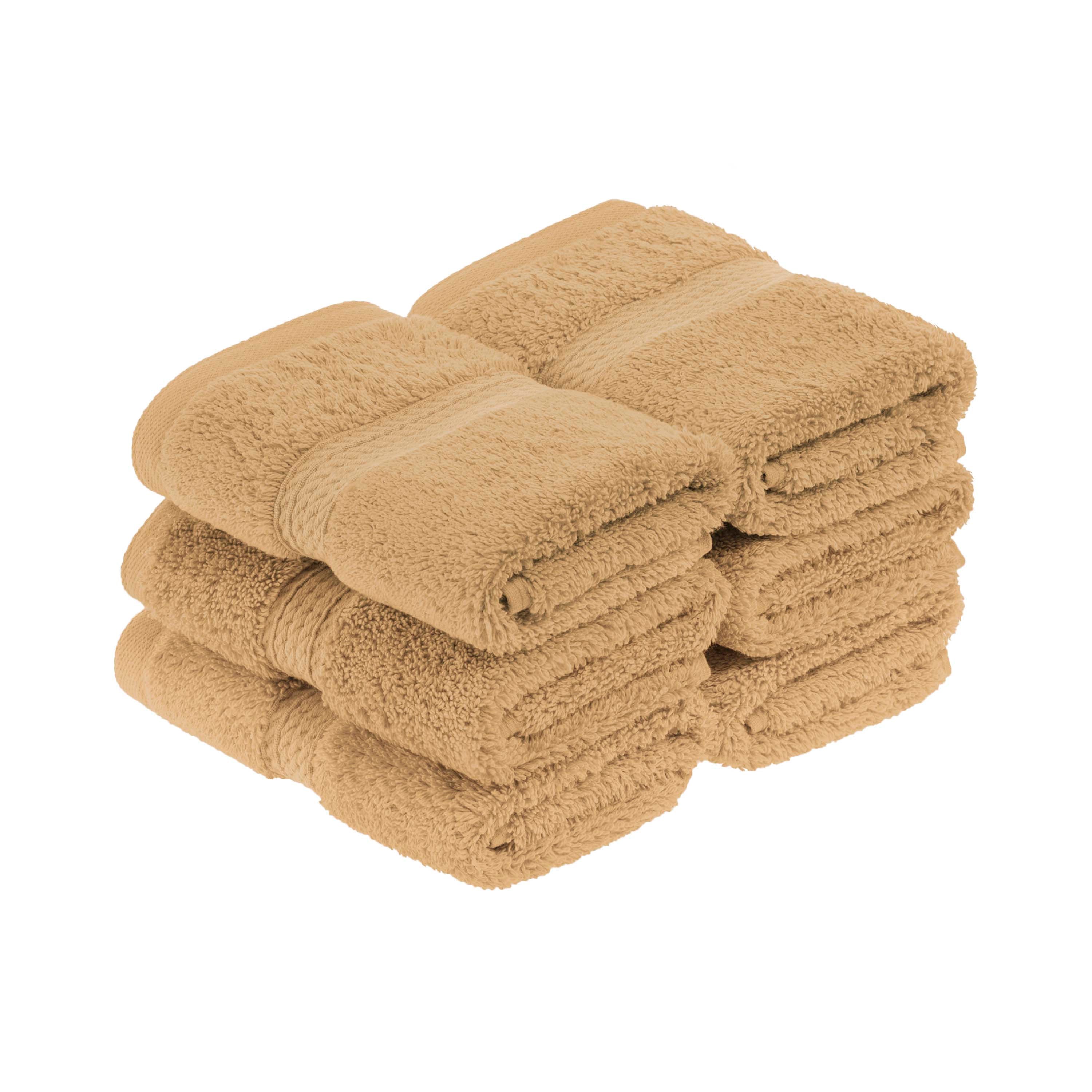 Madison Egyptian Cotton Pile Plush Heavyweight Face Towel Set of 6 - Face Towel by Superior