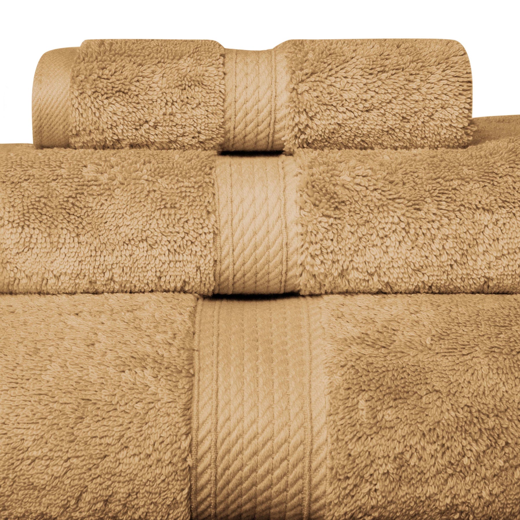 Madison Egyptian Cotton Pile Plush Heavyweight 3 Piece Towel Set