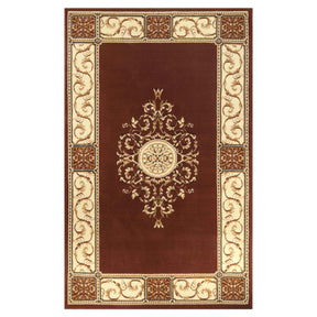 Oversized Medallion Modern Bohemian Indoor Area Rug or Runner Rug - Toffee