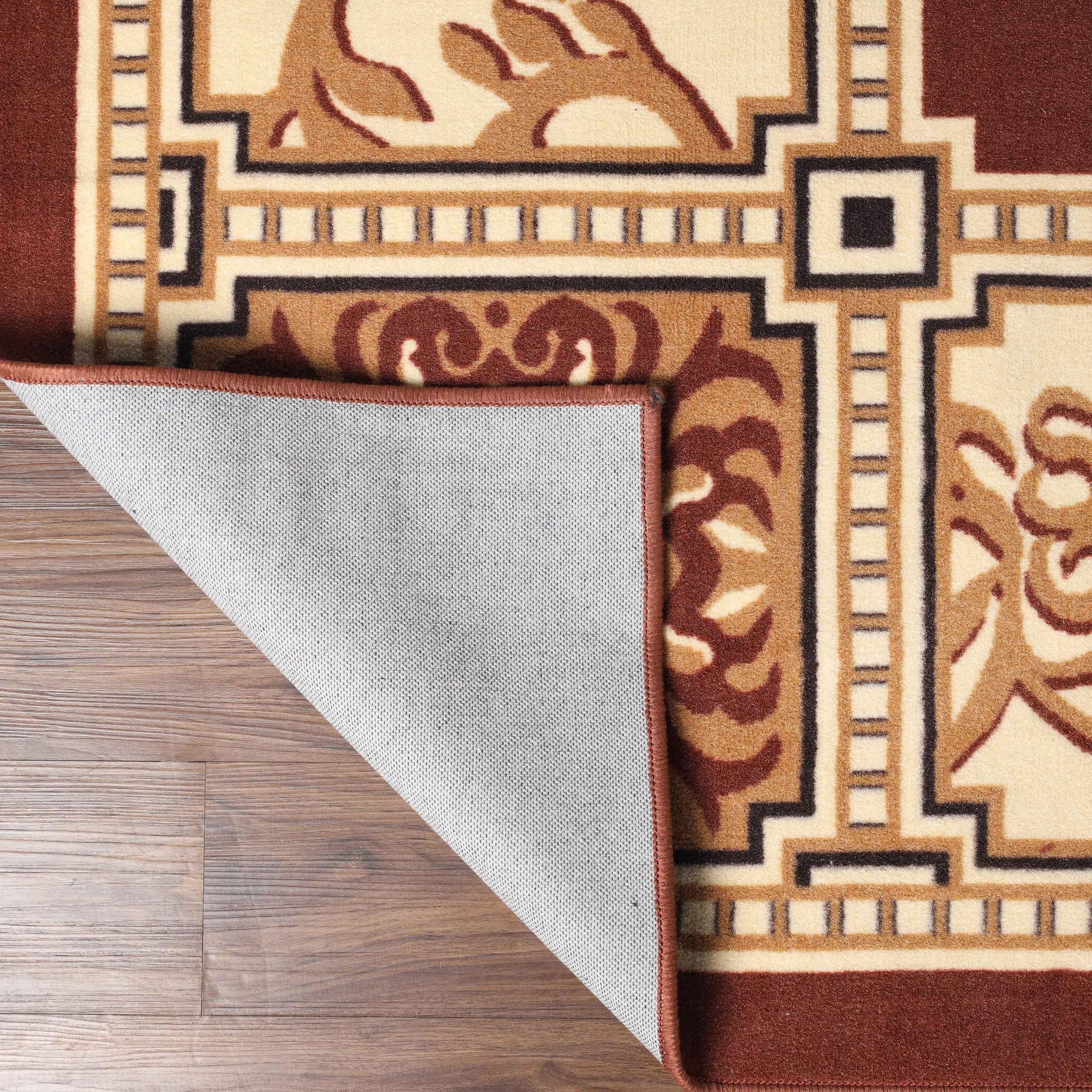 Oversized Medallion Modern Bohemian Indoor Area Rug or Runner Rug - Toffee