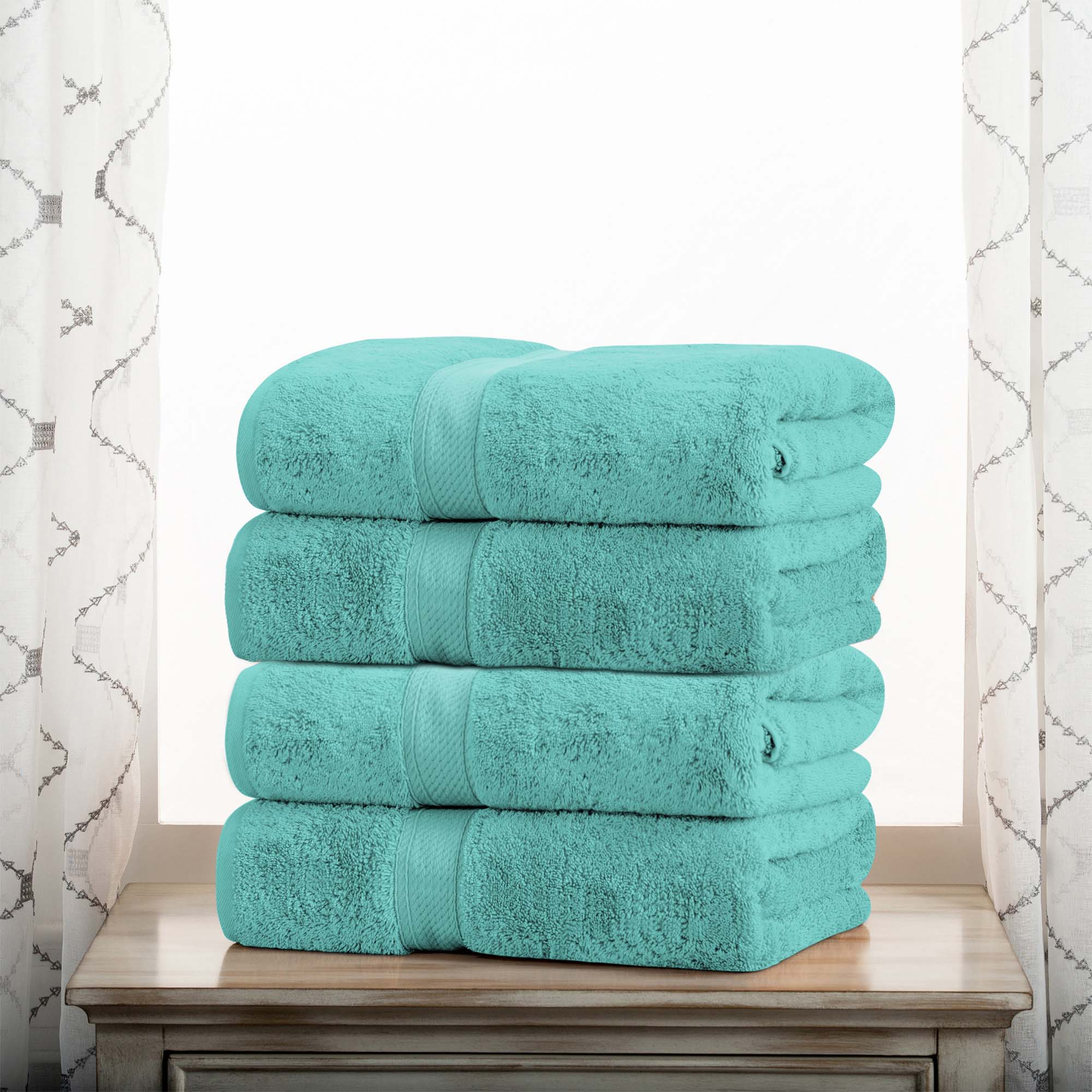 Madison Egyptian Cotton Pile Heavyweight 4 Piece Bath Towel Set - Bath Towel by Superior