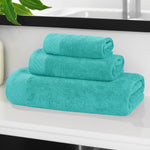 Basketweave Egyptian Cotton Solid 3 Piece Assorted Towel Set - Towel Set by Superior