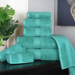 Madison Egyptian Cotton Pile Plush Heavyweight 8 Piece Towel Set - Towel Set by Superior