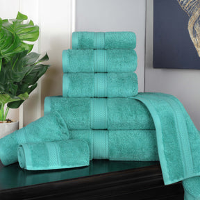 Madison Egyptian Cotton Pile Plush Heavyweight 8 Piece Towel Set