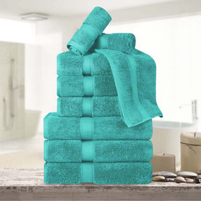 Madison Egyptian Cotton Pile Plush Heavyweight 9 Piece Towel Set