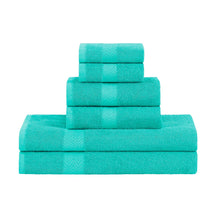 6 Piece Cotton Eco-Friendly Soft Absorbent Towel Set - Towel Set by Superior - Superior 