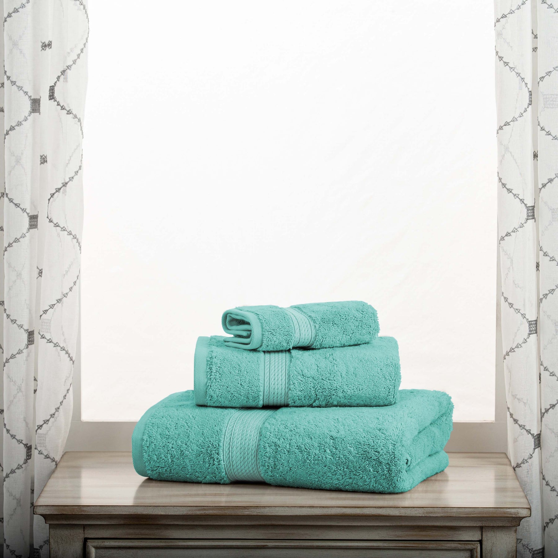 Madison Egyptian Cotton Pile Plush Heavyweight 3 Piece Towel Set