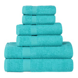 6 Piece Cotton Eco-Friendly Soft Absorbent Towel Set - Towel Set by Superior