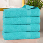 Cotton Highly Absorbent Eco-Friendly Quick Dry 4 Piece Bath Towel Set - Bath Towel by Superior