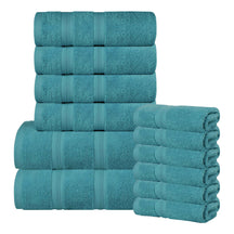 Smart Dry Zero Twist Cotton Medium Weight 12 Piece Assorted Towel Set