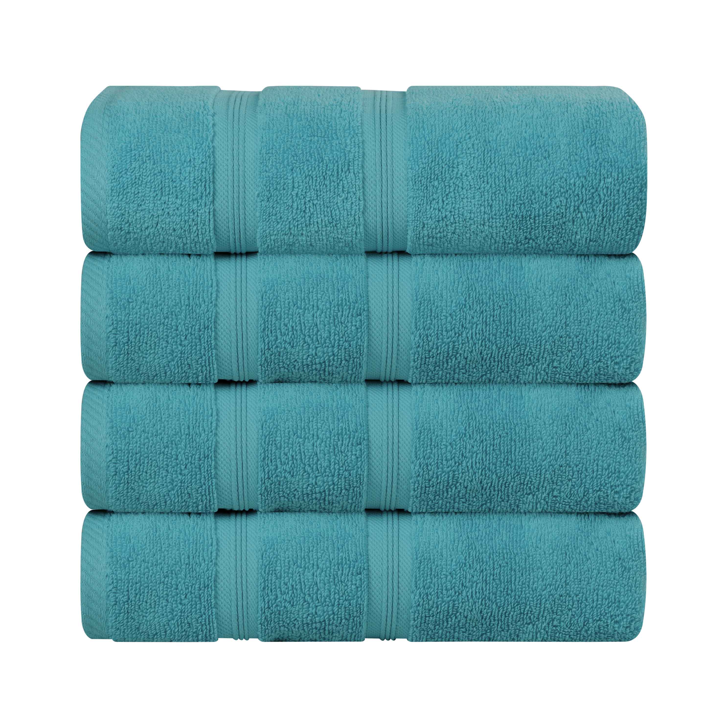 Smart Dry Zero Twist Cotton Medium Weight Bath Towels, Set of 4 - Bath Towel by Superior